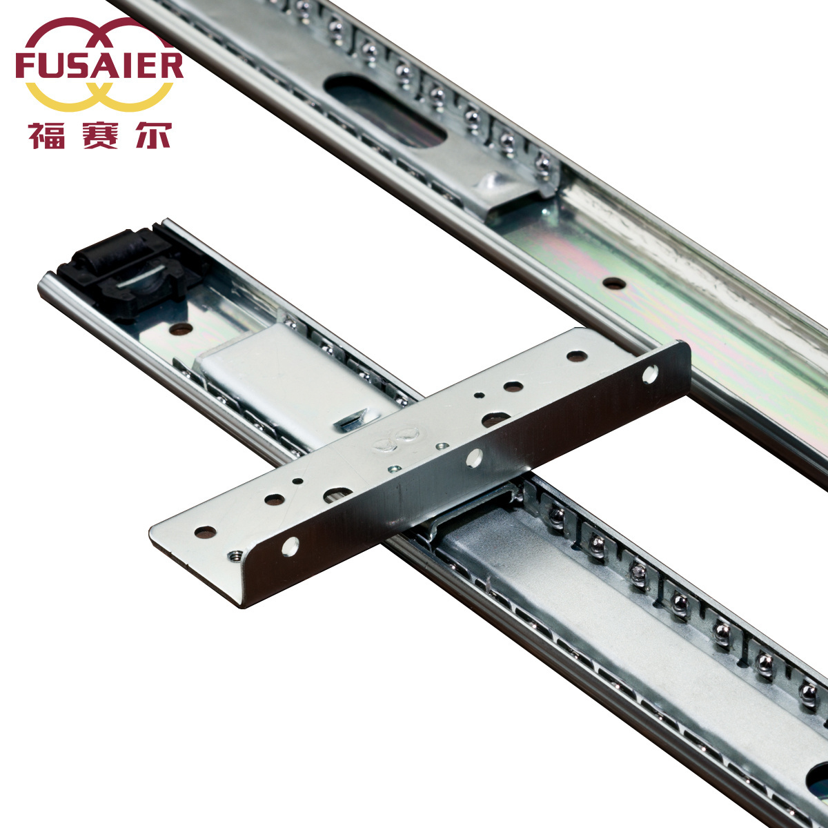 Fusaier supply 35mm single extension center mounting slide Pocket Door Slides TV rails