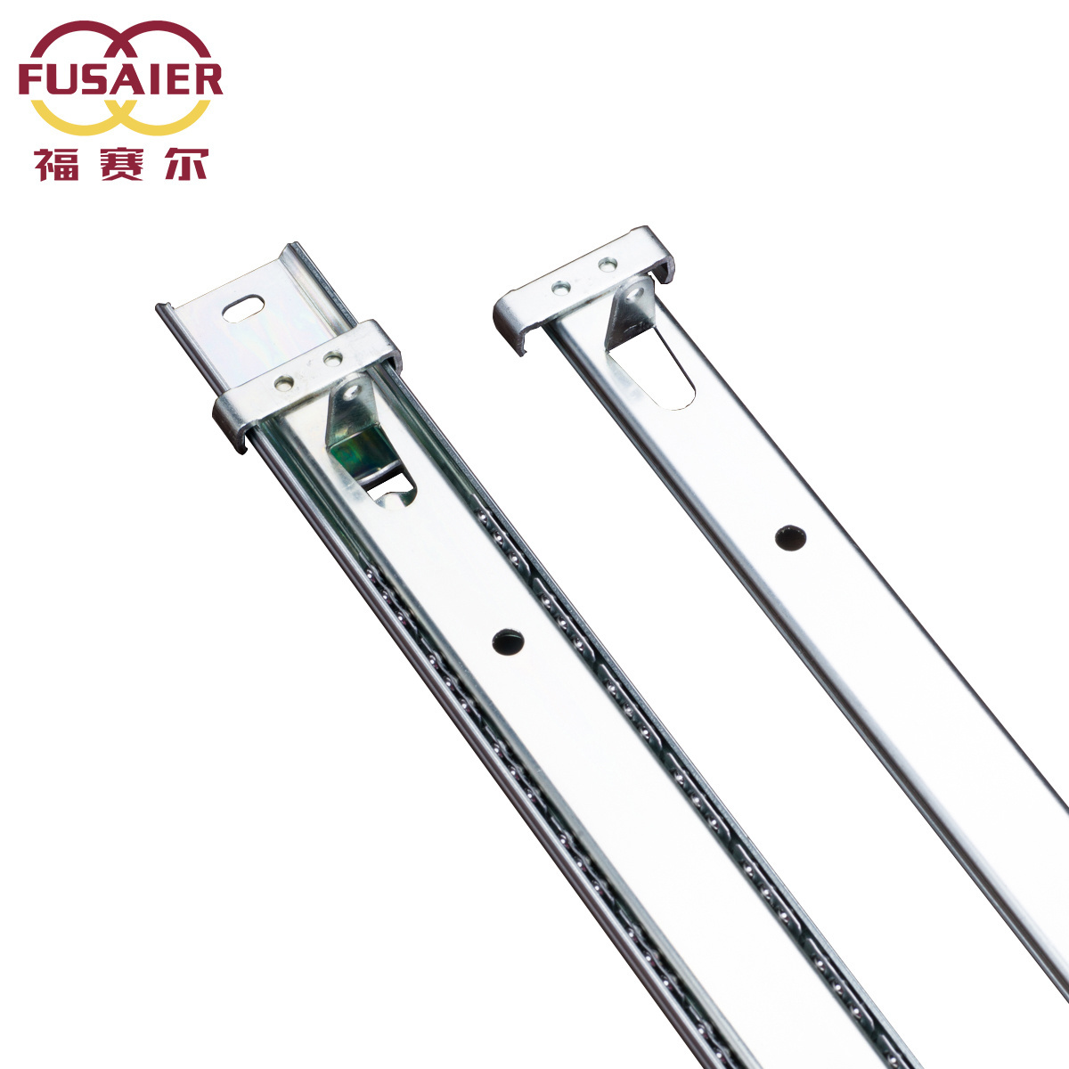 Fusaier customized 35mm single extension strong pull center mounting slide Pocket Door Slides