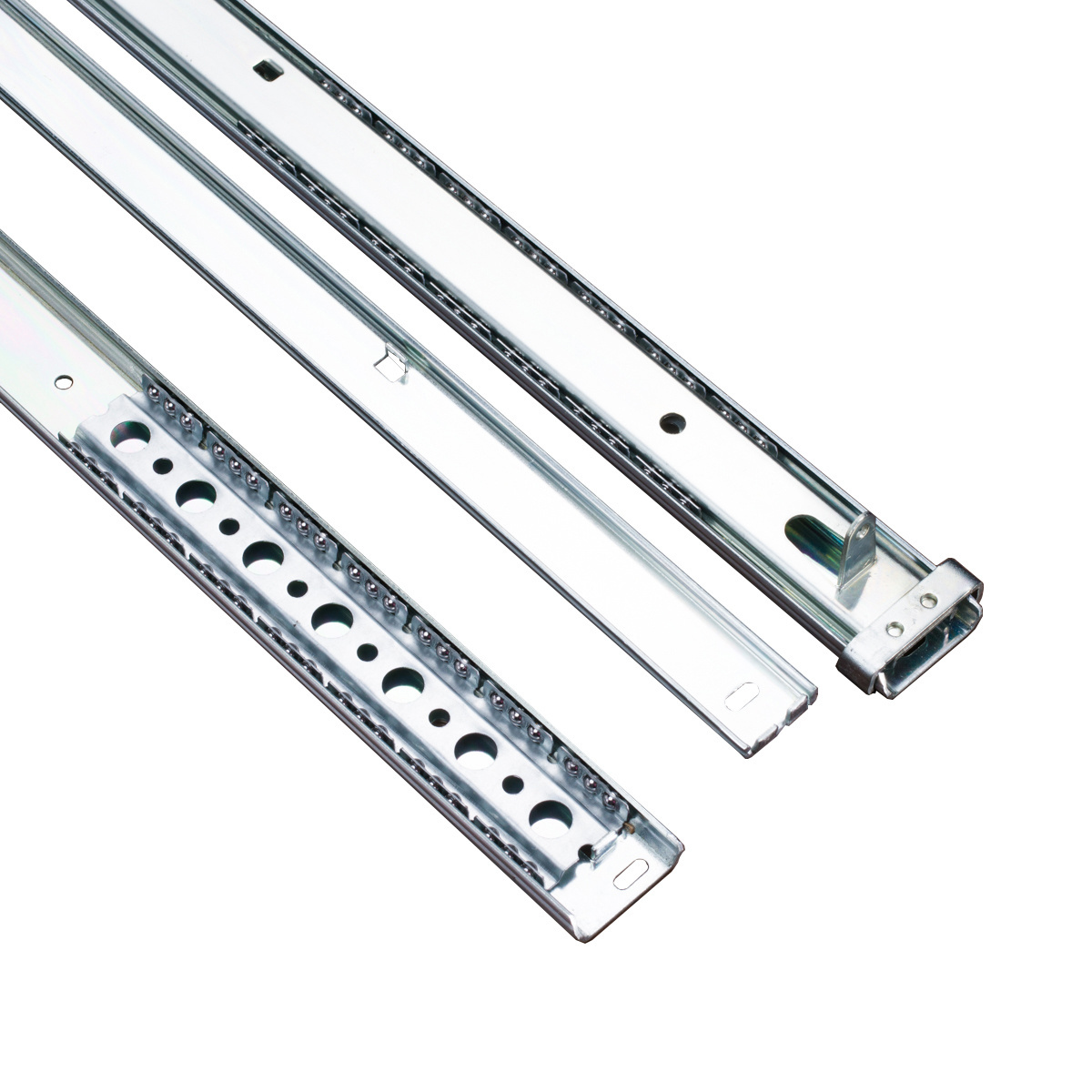 Fusaier custom 35mm single extension strong pull center mounting slide Pocket Door Slides TV guide rails