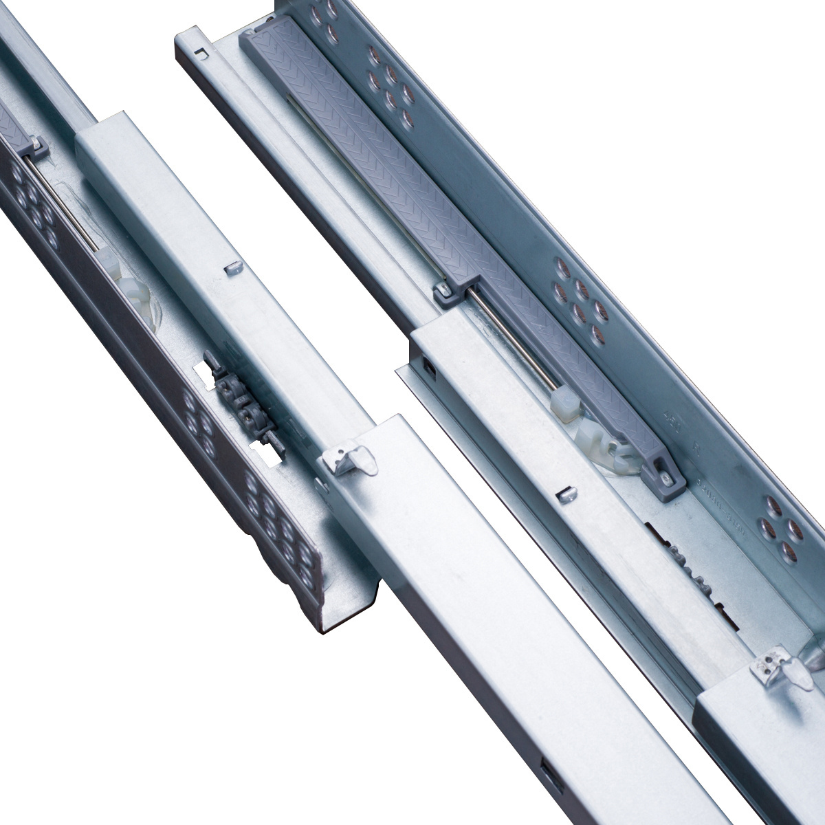 Fusaier Factory full extension  under mount soft close push open rebound concealed dtc drawer slides with  2D 3D Locking handle