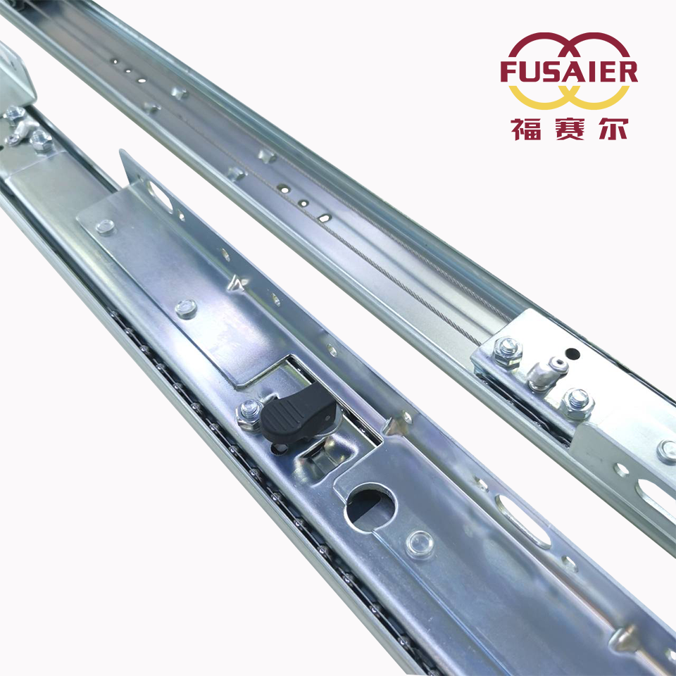 Fusaier dining table guiding slide runner table telescopic accessories dining table slide with stopper