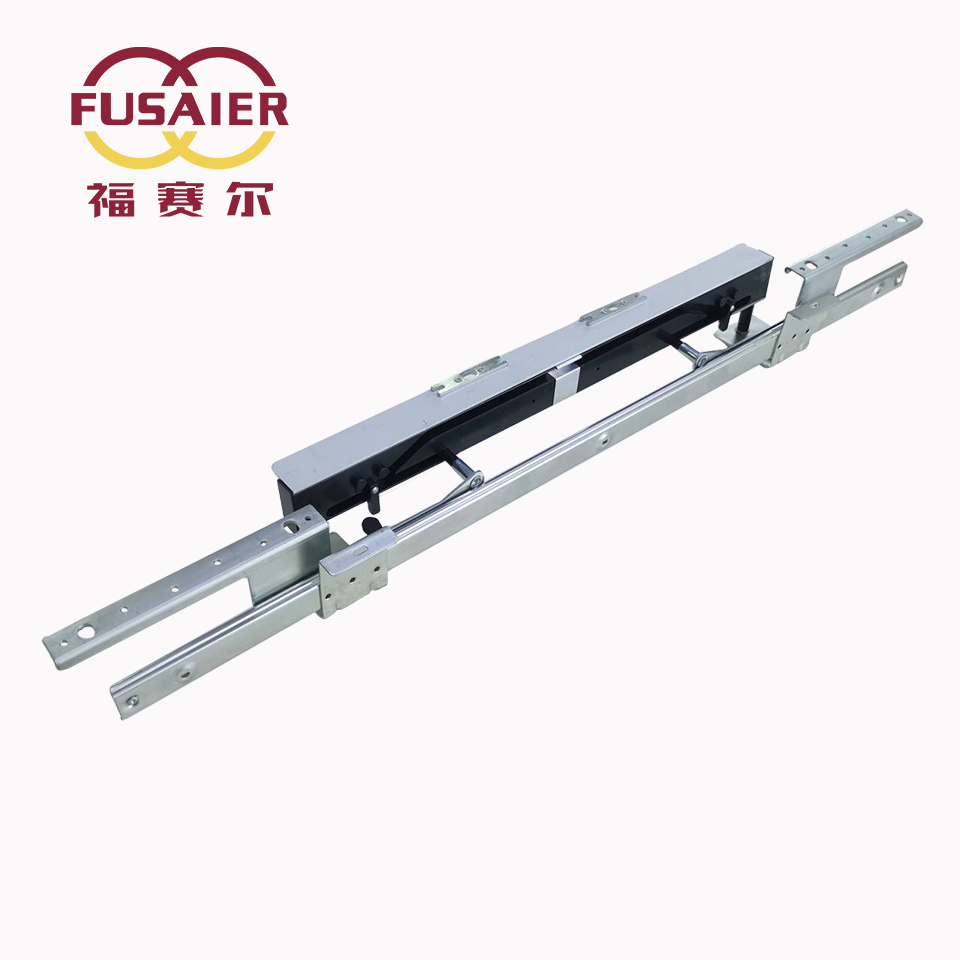 Star-quality furniture hardware H shape self lifter table telescopic channel dining table guide slide runners with lock stopper