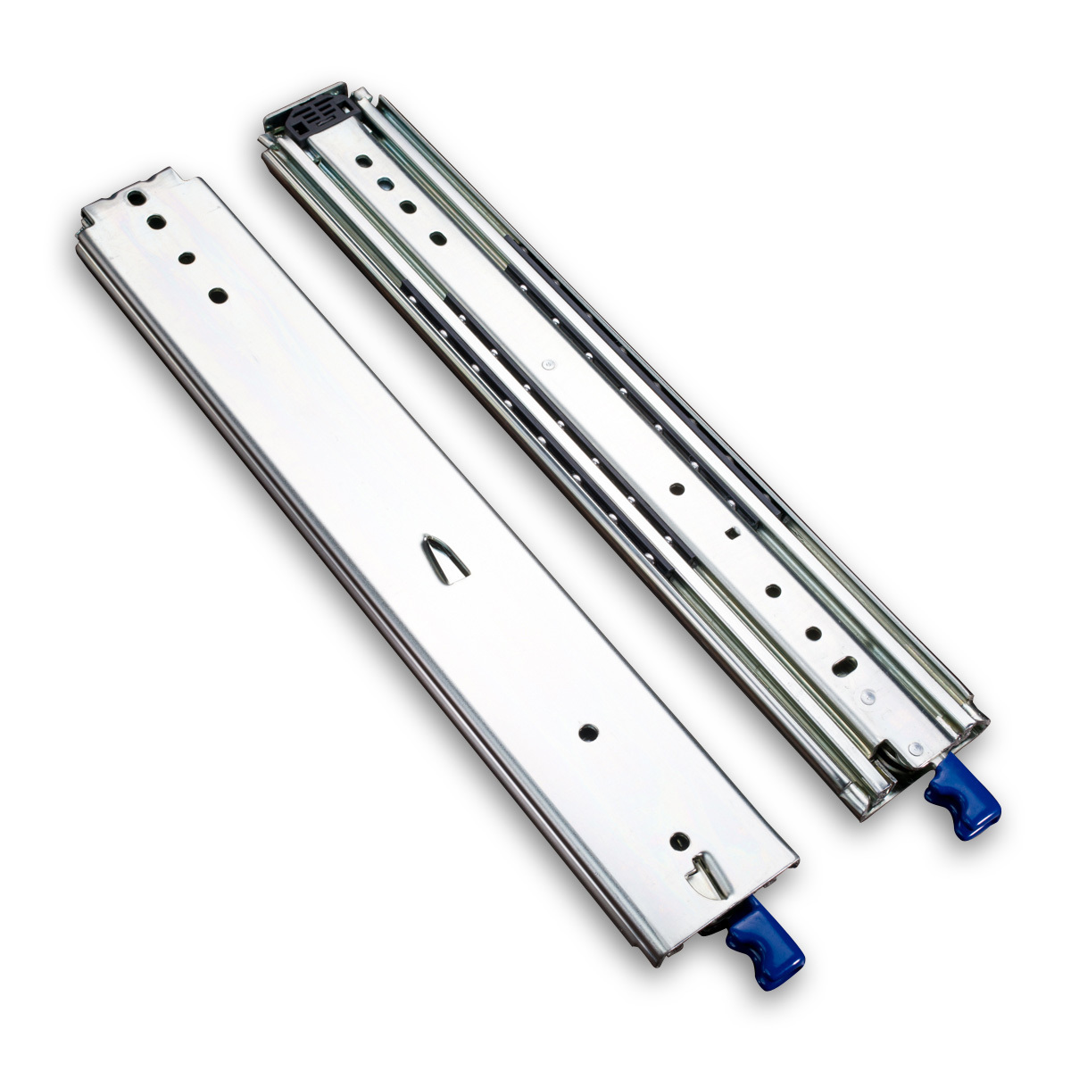 Fusaier Heavy Duty Drawer Slides Full Extension Locking Industrial Rails Track Glides Runners 76mm width 500 lbs 225kg Load