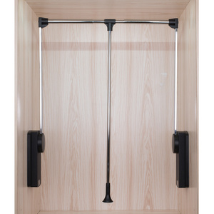 Modern Design Heavy Duty Soft close Twin Arm Pull Down Wardrobe Lift System/Hanger for wardrobe