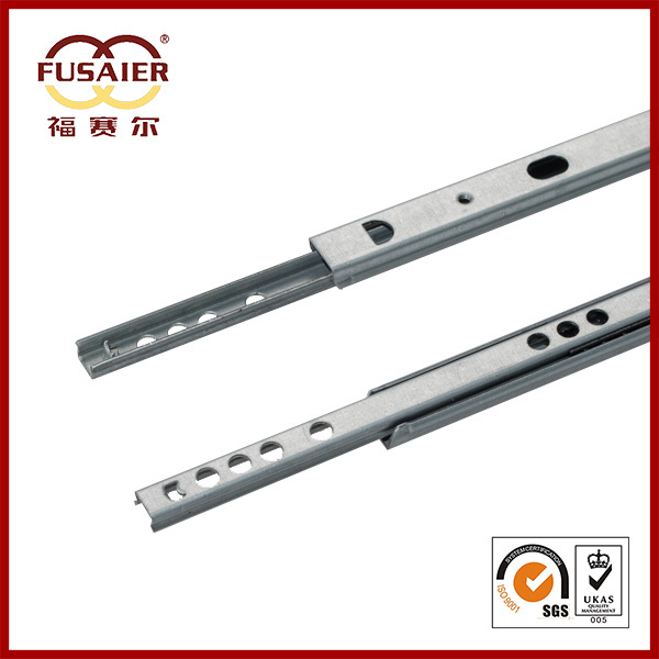 Foshan Factory Drawer slide 17mm width zinc furniture accessories two way linear ball bearing drawer slide