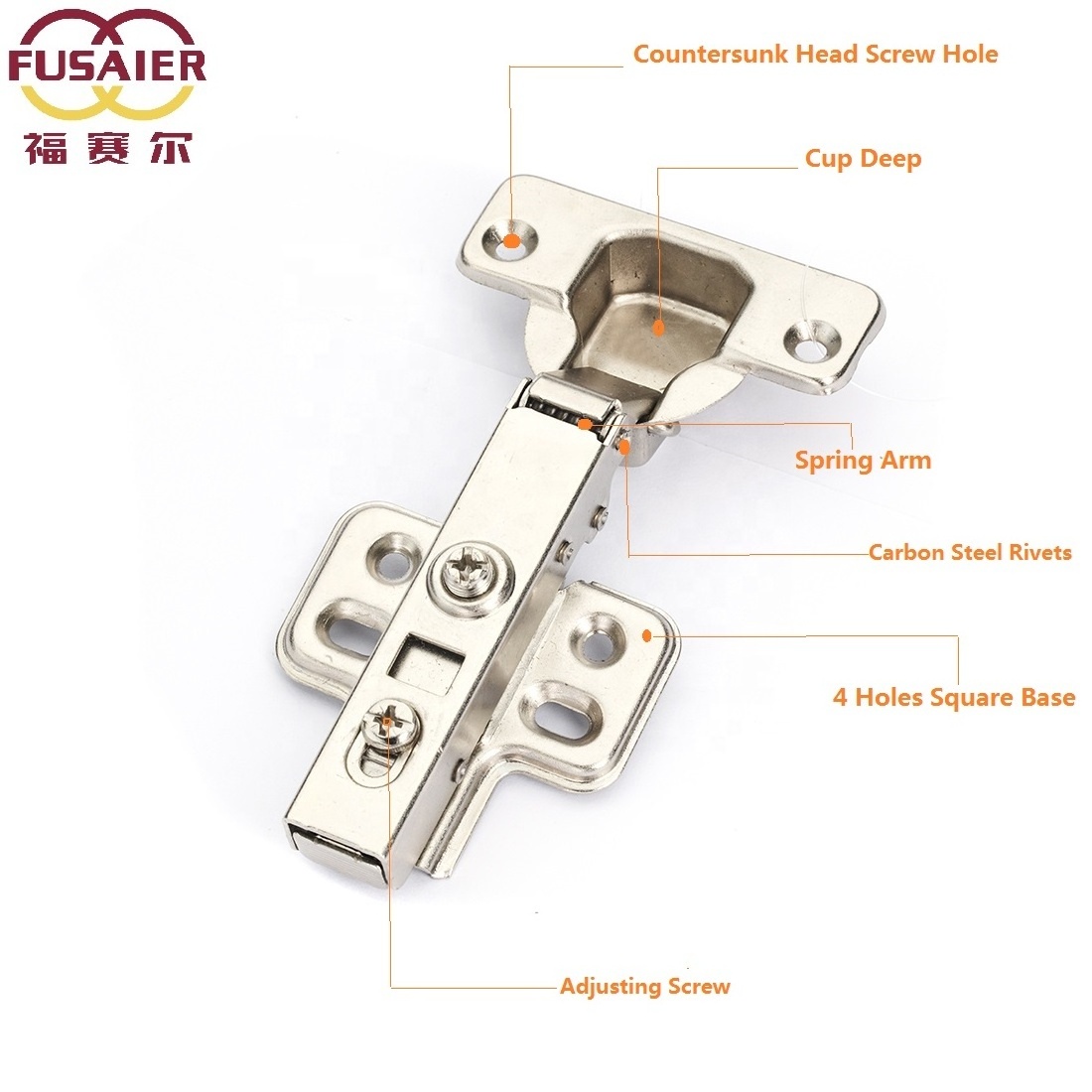 China Factory Supply Furniture Hardware Kitchen 35mm  Cup  Soft Close Clip -On 3D hydraulic Soft Close  Cabinet Hinges