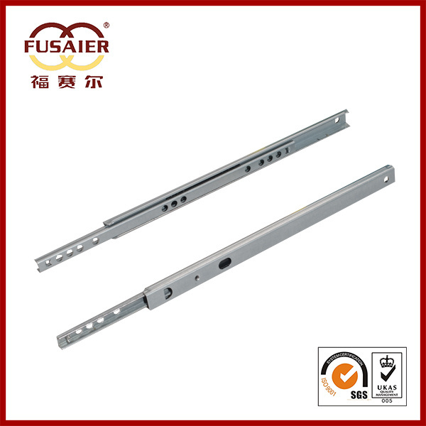 Foshan Factory Drawer slide 17mm width zinc furniture accessories two way linear ball bearing drawer slide