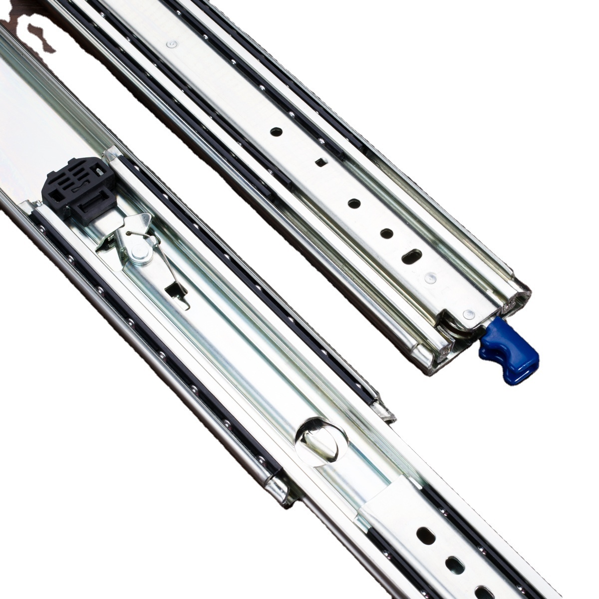 Fusaier Heavy Duty Drawer Slides Full Extension Locking Industrial Rails Track Glides Runners 76mm width 500 lbs 225kg Load