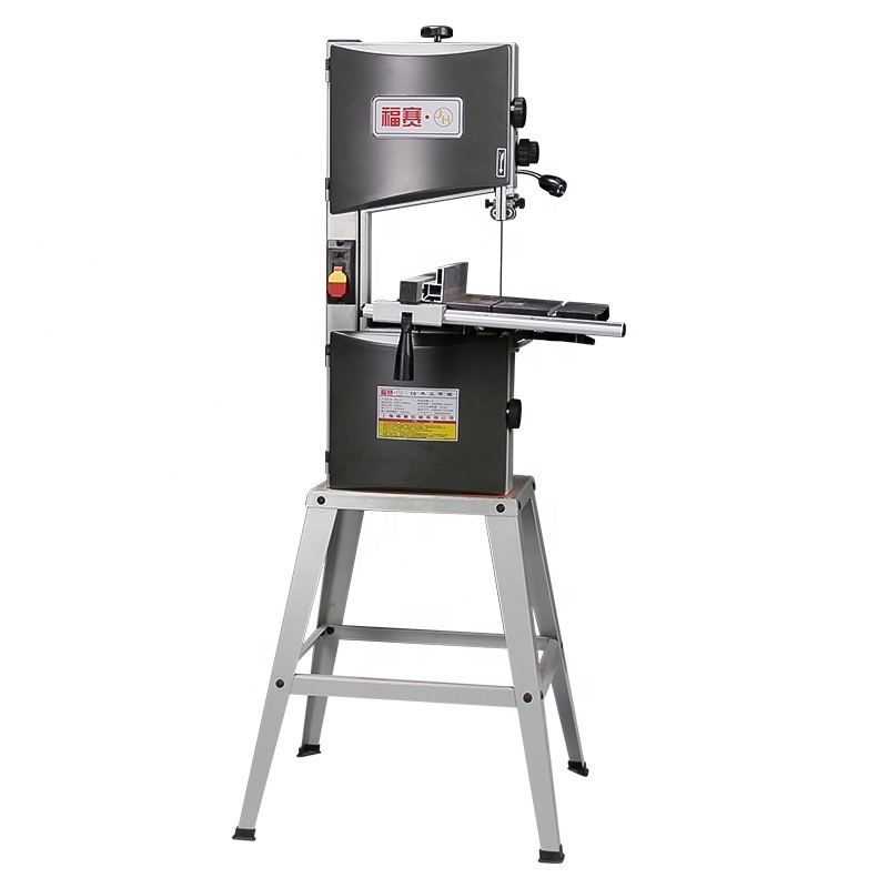 Fusai 10inch  550W wood cutting vertical band saw soft metal cutting machine for sale