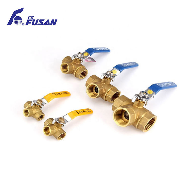 3 Way Ball Valve Internal Thread L Type T Type Port 1/2 Inch 2 Inch 3 Way Brass Ball Valve Price