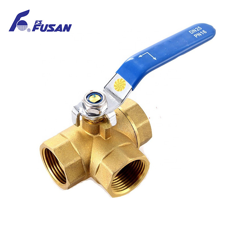 3 Way Ball Valve Internal Thread L Type T Type Port 1/2 Inch 2 Inch 3 Way Brass Ball Valve Price