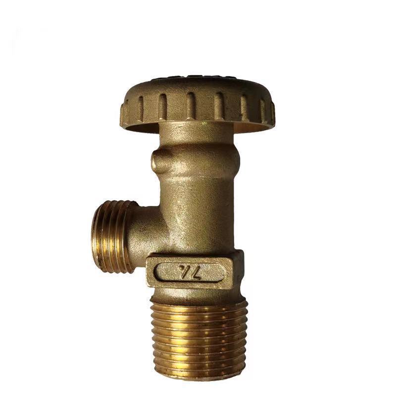 Brass Gas Valve Long Life Liquefied Petroleum LGP Gas Cylinder 3/4Inch Forged Thread Brass Valve Kitchen Gas Control Valve