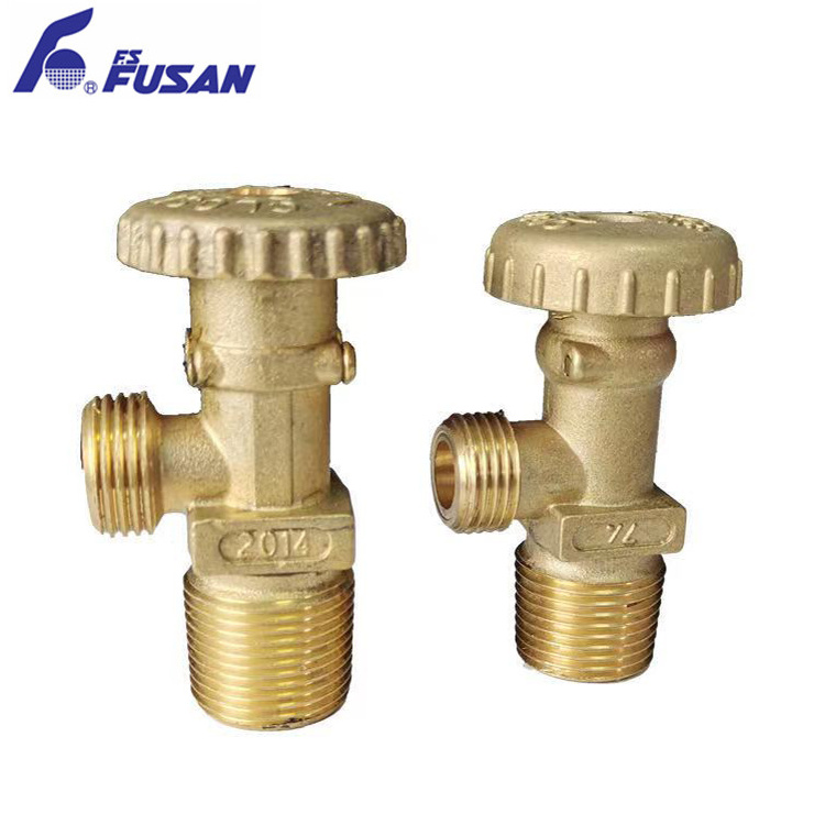 Brass Gas Valve Long Life Liquefied Petroleum LGP Gas Cylinder 3/4Inch Forged Thread Brass Valve Kitchen Gas Control Valve