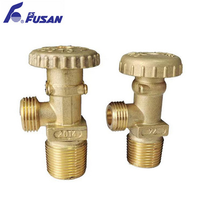 Brass Gas Valve Long Life Liquefied Petroleum LGP Gas Cylinder 3/4Inch Forged Thread Brass Valve Kitchen Gas Control Valve