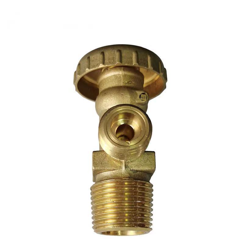 Brass Gas Valve Long Life Liquefied Petroleum LGP Gas Cylinder 3/4Inch Forged Thread Brass Valve Kitchen Gas Control Valve