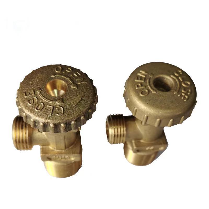 Brass Gas Valve Long Life Liquefied Petroleum LGP Gas Cylinder 3/4Inch Forged Thread Brass Valve Kitchen Gas Control Valve