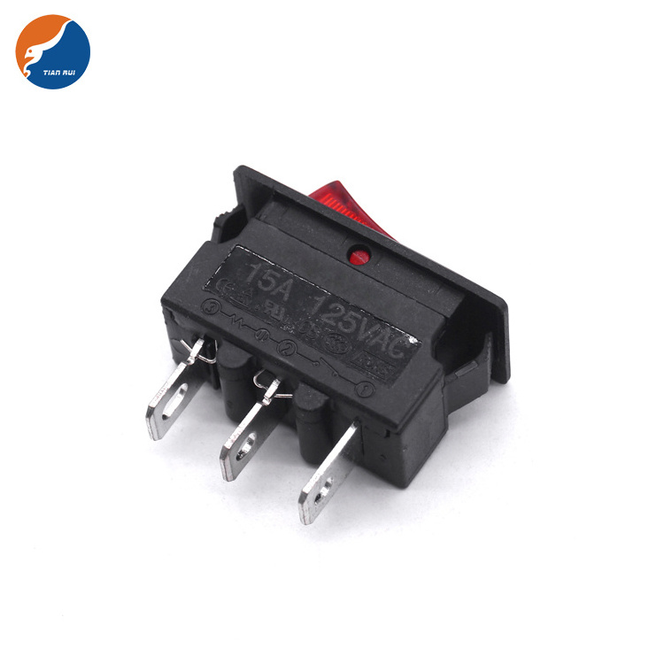 Factory High quality waterproof 2 Pins 3pins ON OFF 10A 24V illuminated Switch 250V led light rocker on off switch