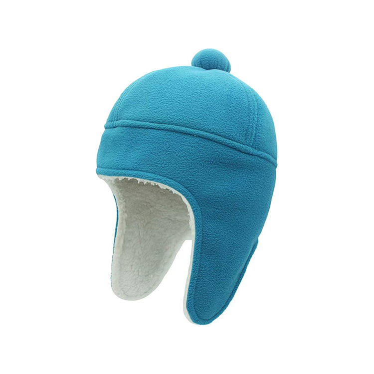 Professional Produce Winter Hat Unisex Plain Wool Beanie Hat Soft Ear Flaps Warm Fur Lightweight Winter Beanie Cap