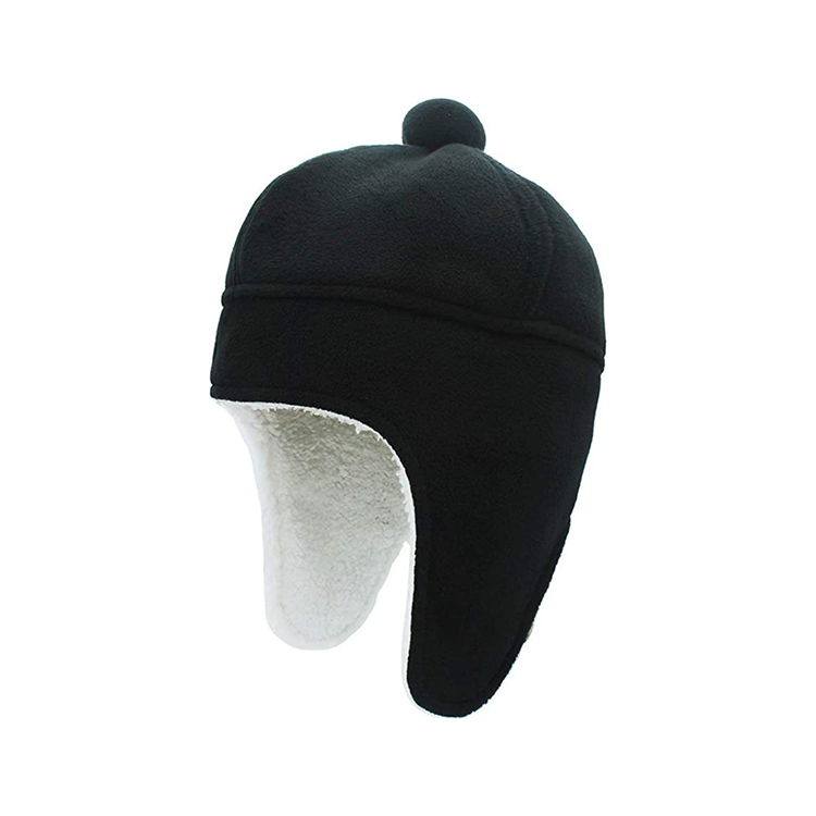 Professional Produce Winter Hat Unisex Plain Wool Beanie Hat Soft Ear Flaps Warm Fur Lightweight Winter Beanie Cap