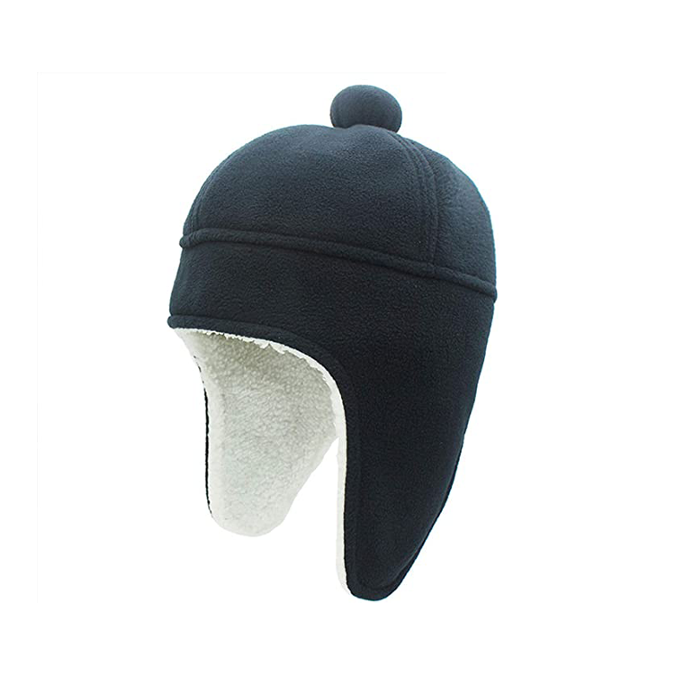 Professional Produce Winter Hat Unisex Plain Wool Beanie Hat Soft Ear Flaps Warm Fur Lightweight Winter Beanie Cap