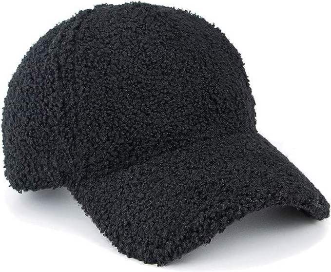 Best quality Fashion Fleece Faux Fur Baseball Cap Unisex Warm Winter Hats  wool fur baseball cap