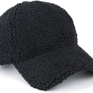 Best quality Fashion Fleece Faux Fur Baseball Cap Unisex Warm Winter Hats  wool fur baseball cap