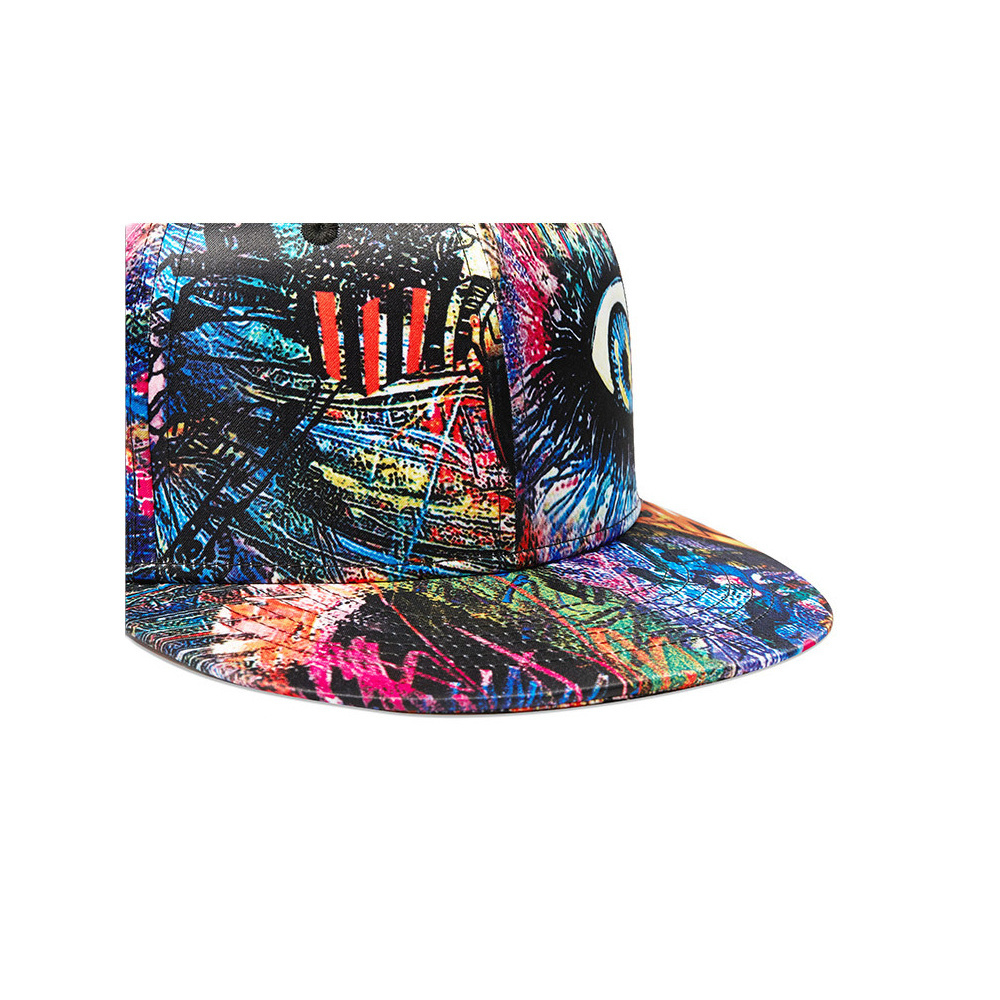 high quality New Spring Summer Graffiti Printed Hip Hop Hat Men Women Flat Cap Baseball Cap