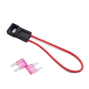 Auto Inline Fuse Holder Mini/ATS/Small Size Car Blade Fuse Box Lighter Shape Nylon PA66 with UL RoHS Wire