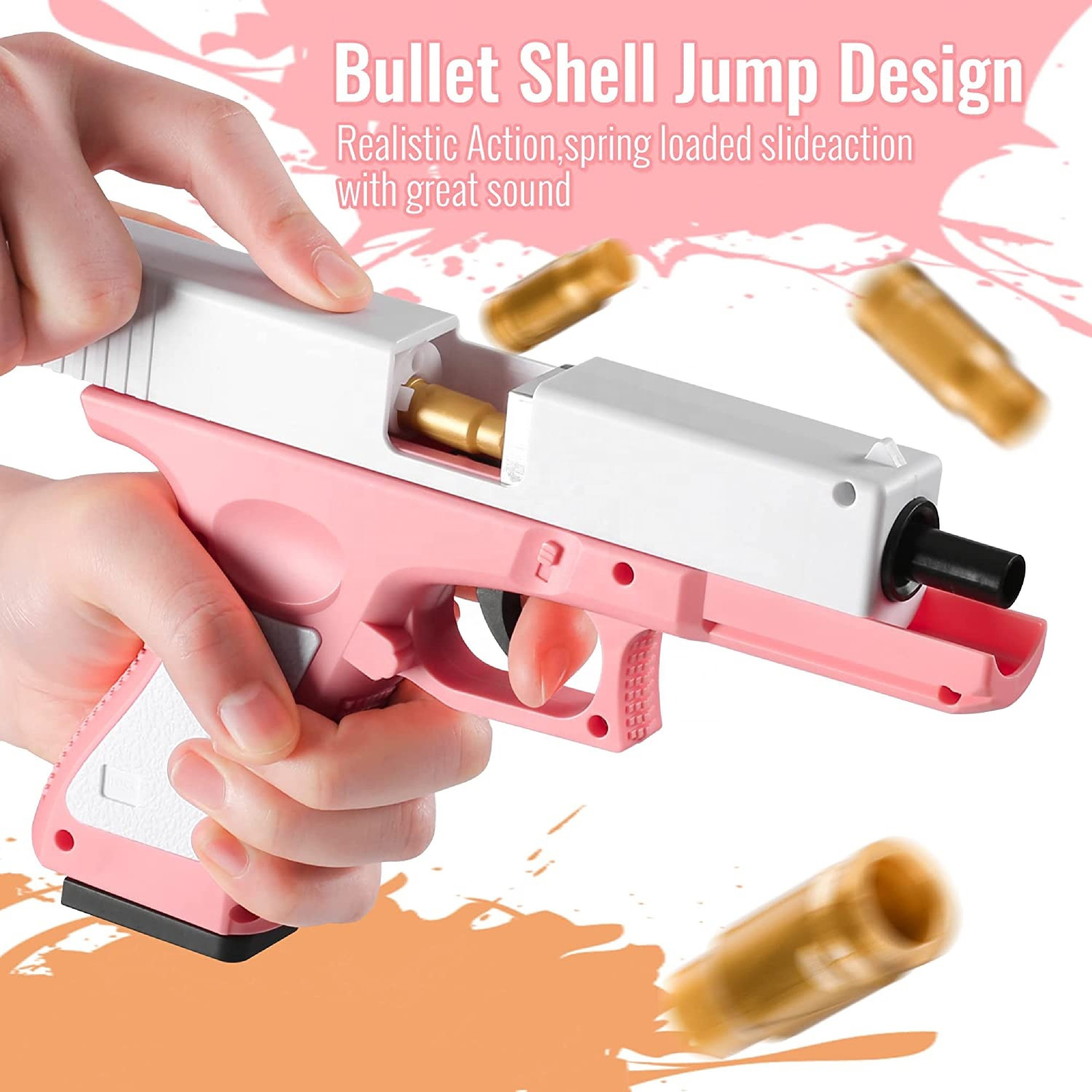 Hot selling Mechanical feel G18 Soft Bullet Toy Gun Soft Bullet Pistol with Shell Ejection Pistol Toys Foam Blaster for Kids