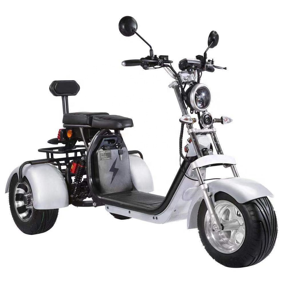 Best electric off road 3 wheel tricycle scooter adult motorcycle tricycles 3000w triciclo three wheels scooter 2000w citycoco