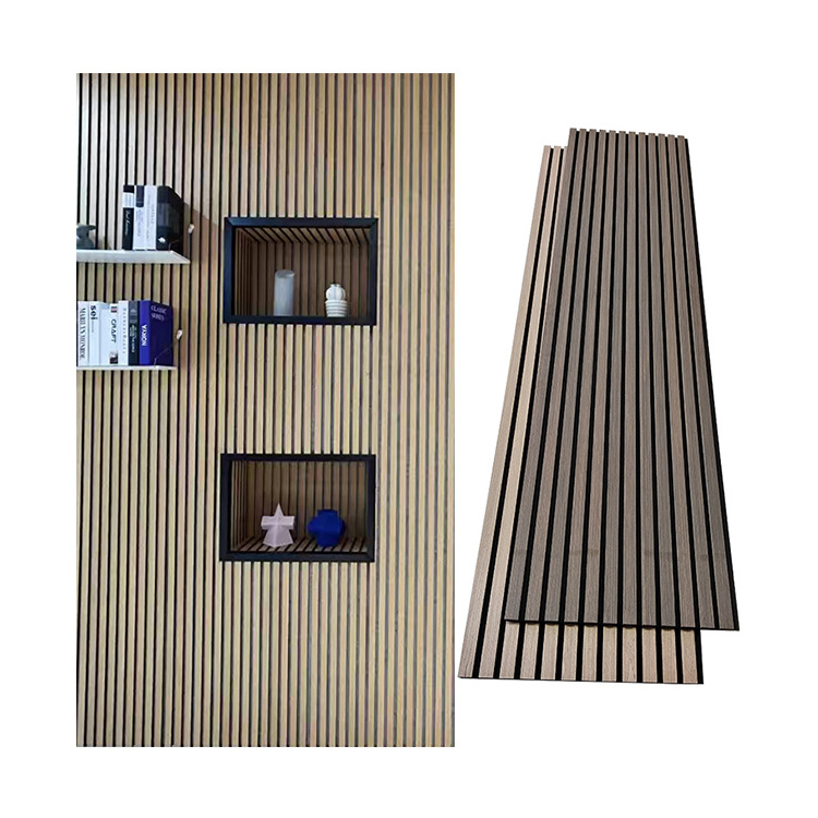 Akupanel Decorative Studio Diffuser Wood Slat Sound Proofing Wooden Acoustic Panels