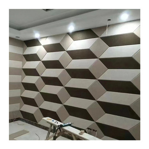 high density Sound Proof Padding Wall decorative Polyester Fiber Acoustic Panels for Home Theatre Giantsmade