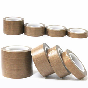 Wholesale Ptfe Coating Adhesive Silicone Tape Fiberglass Tefloning Adhesive Tape For Continuous Seal