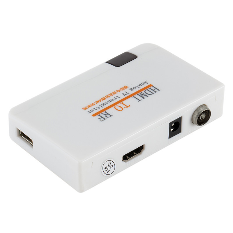 HD-MI to RF analog TV transmitter HD to RF Converter Adapter for TV Convert HD-MI digital signals to RF Analog signals