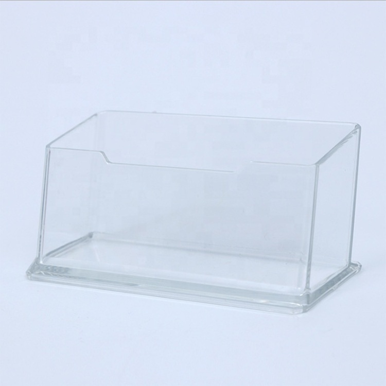 Wholesale injection molding business card holder desktop acrylic display frame