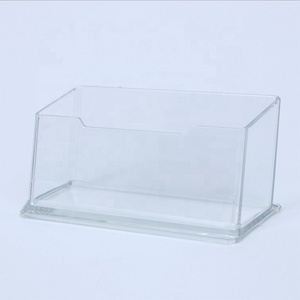 Wholesale injection molding business card holder desktop acrylic display frame