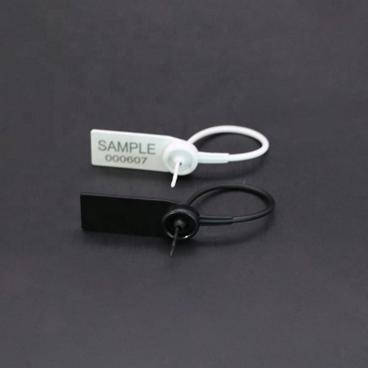 Plastic strip safety seal lock, customized logo printing disposable plastic safety lock