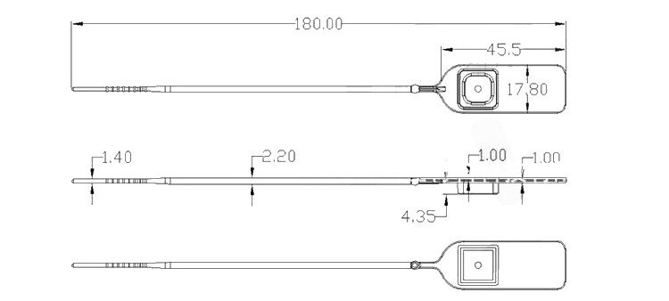 Tamper-proof plastic customized printing multi-purpose waterproof self-locking cable tie