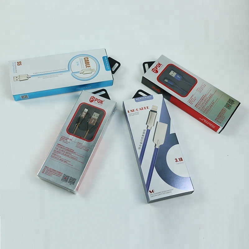 Custom Data Line Usb Cable Packaging Usb Cable Box Plastic Packaging Box ABS Hard Case of Plastic Packaging Recyclable Accept