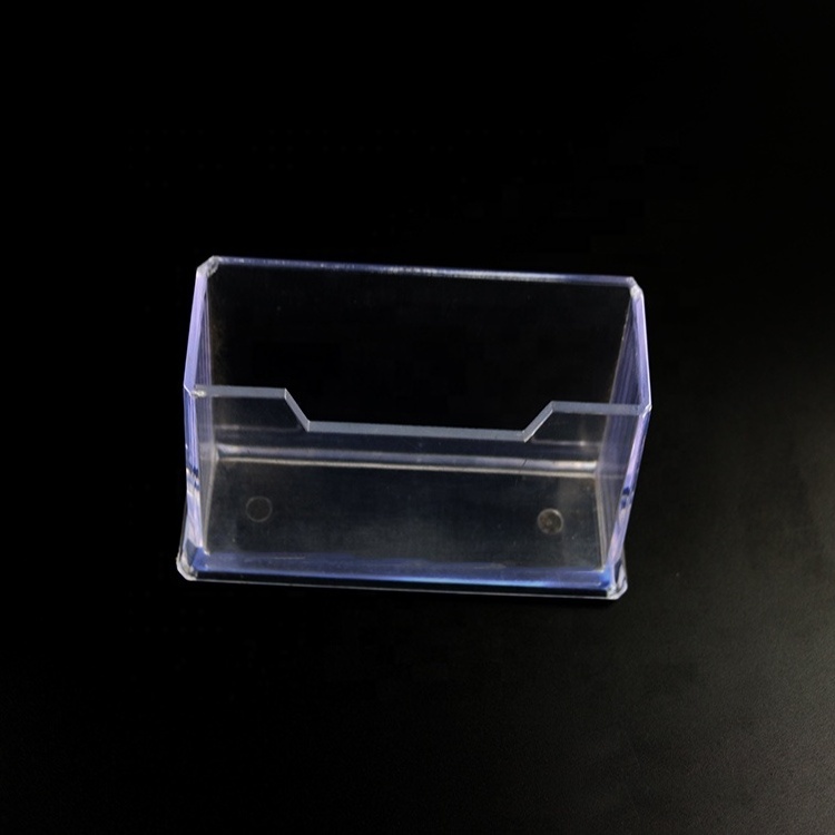 Wholesale injection molding business card holder desktop acrylic display frame