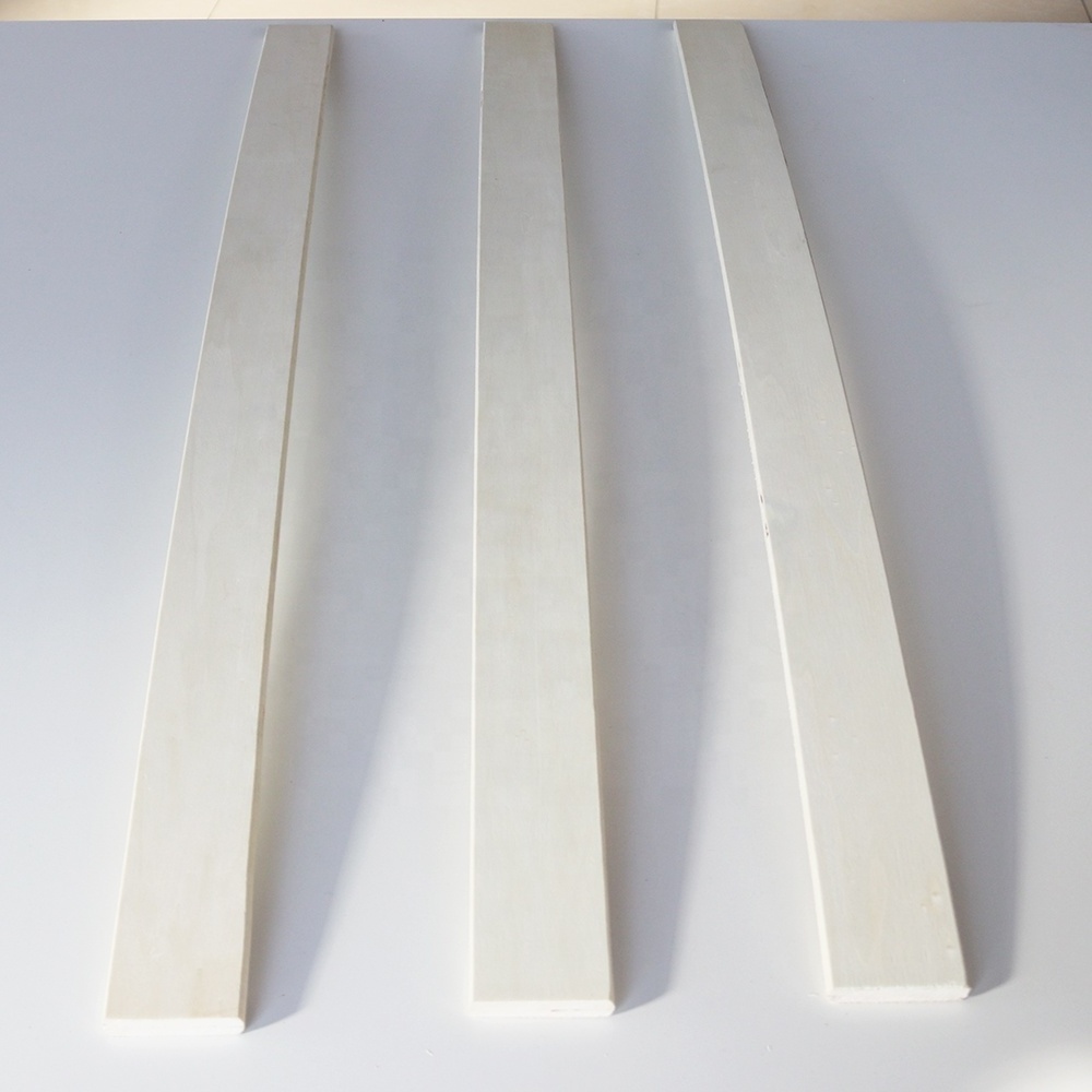 Bleached poplar wood lvl plywood bent bed slat for wooden slat sofa bed