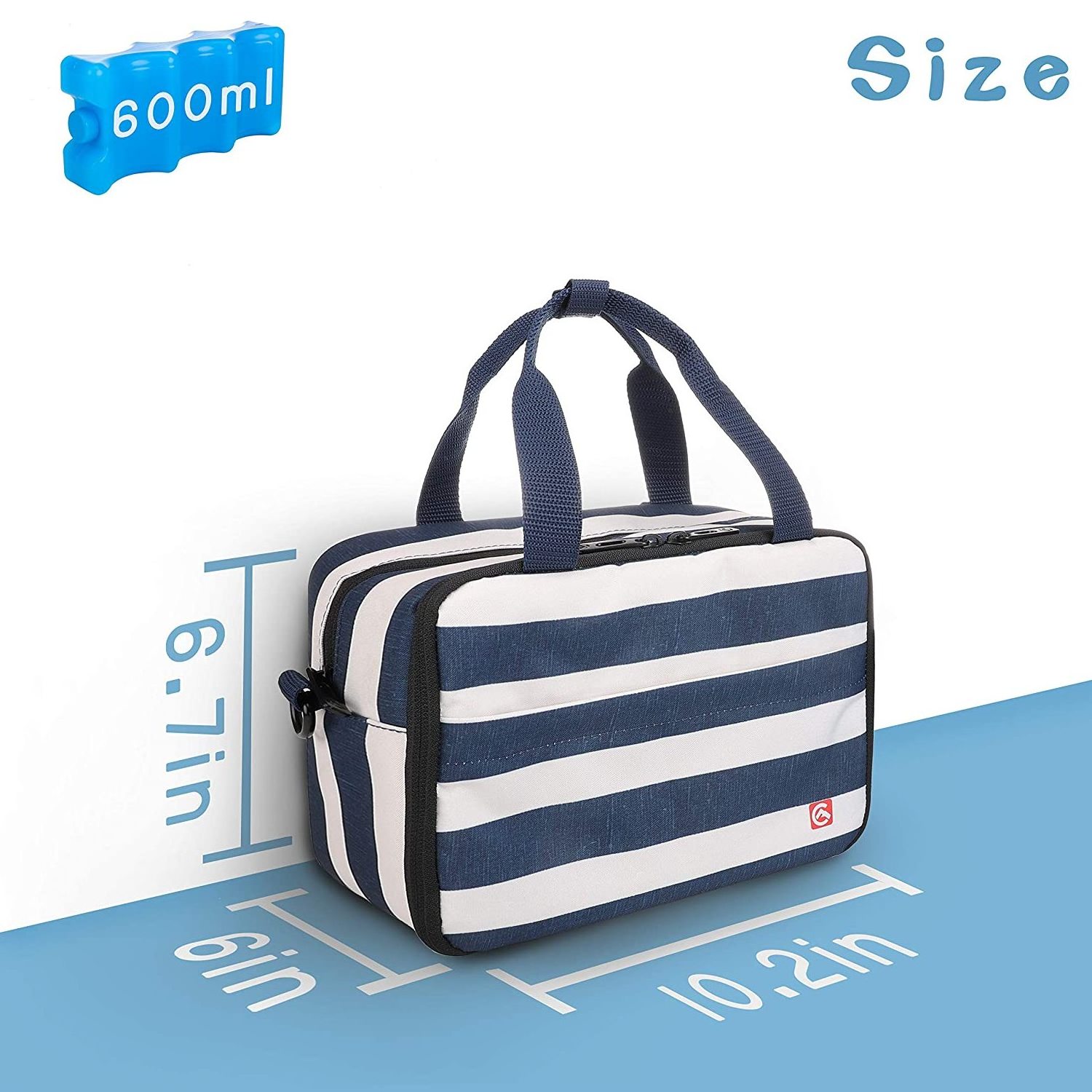 custom 2024 new arrival portable insulated basic breast pump cooler bag blue breast milk baby bottle cooler bags