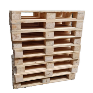 Warehouse Single-Faced Euro Pallet Shelves Wooden Cargo Support Platforms with Fork Type Manual Pallets