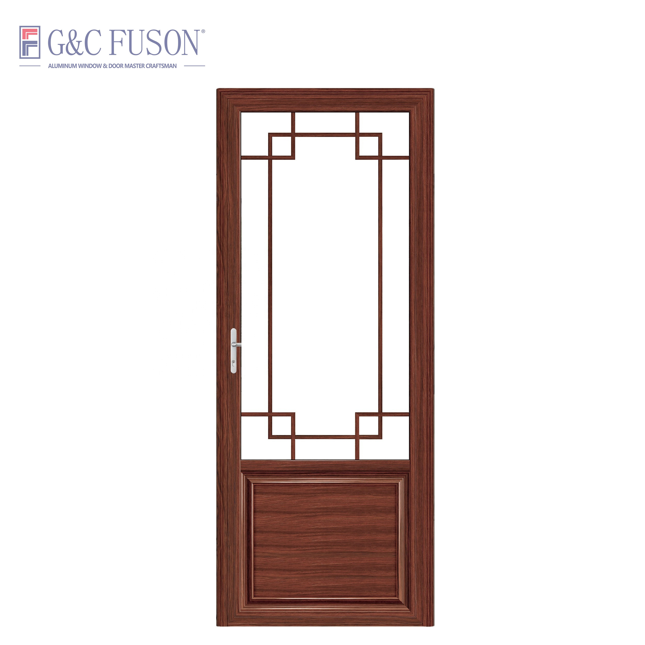 Fuson Factory Best Simple Design Modern Aluminum Casement Concealed Sliding Door For Living Room And Bathroom With Hardware