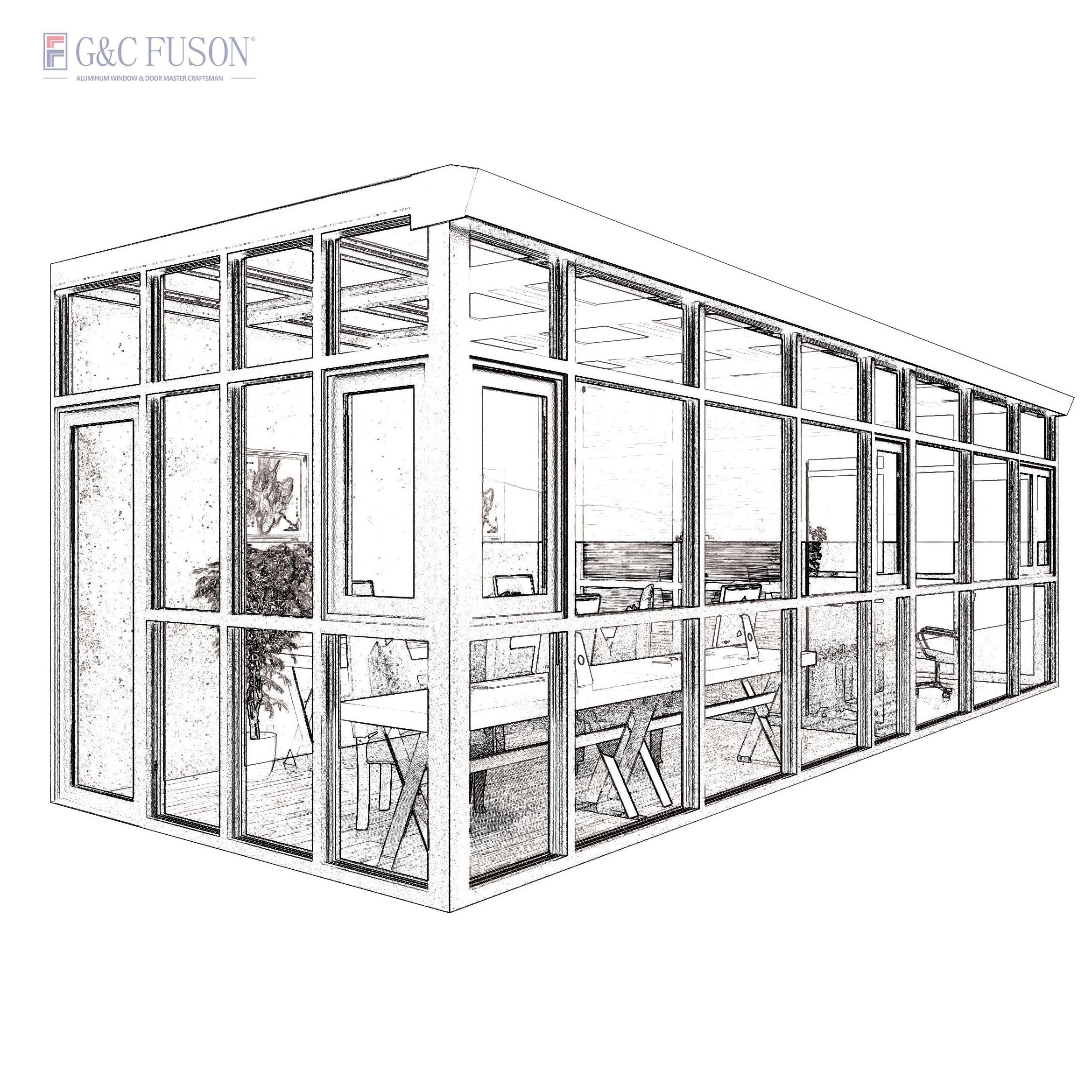 Fuson Sunrooms Houses Veranda House Window Design Portable Green Verandas On Deck Aluminium Tempered Glass Sunroom For Solarium