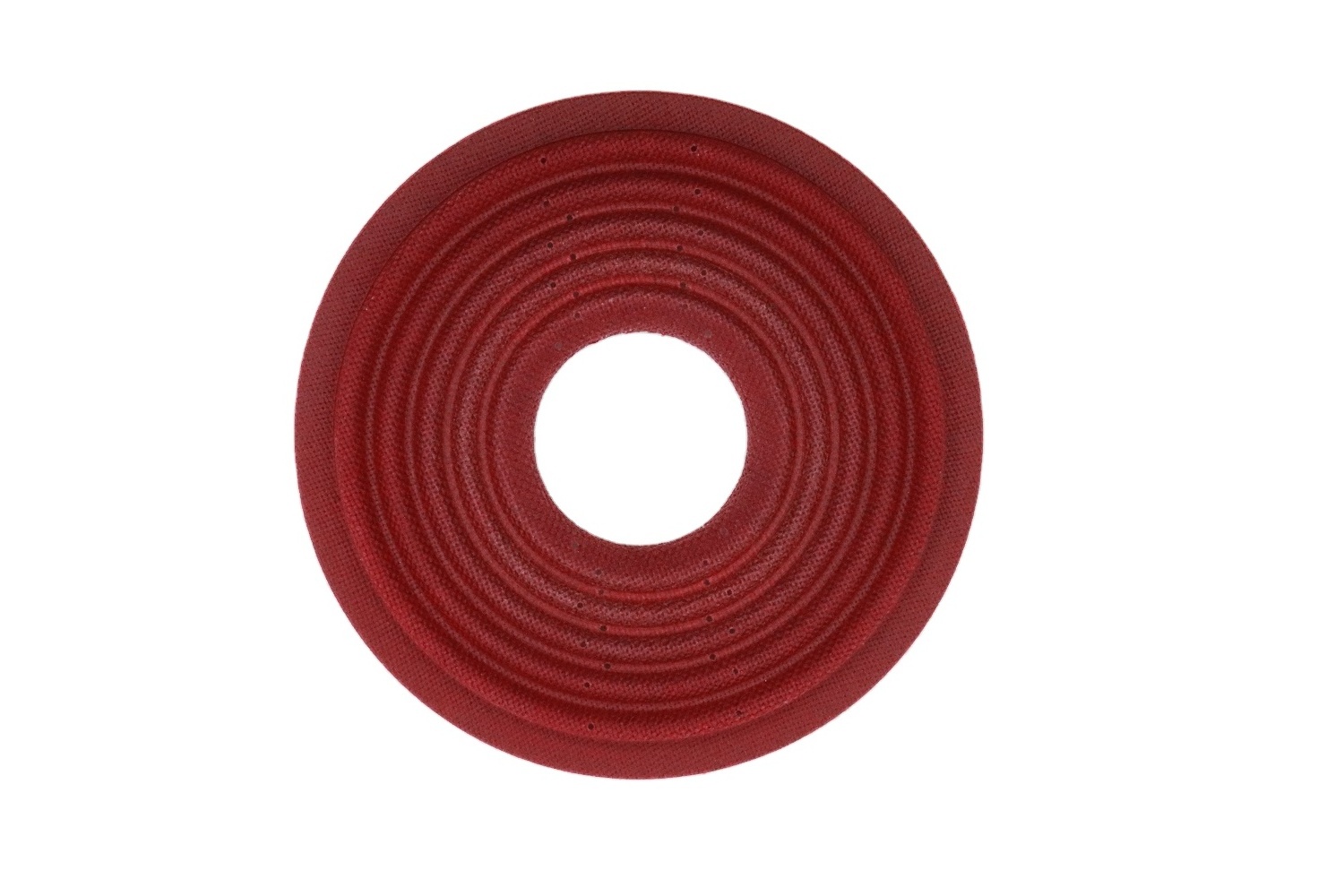 round high quality Red color subwoofer phenol treatment damper spider