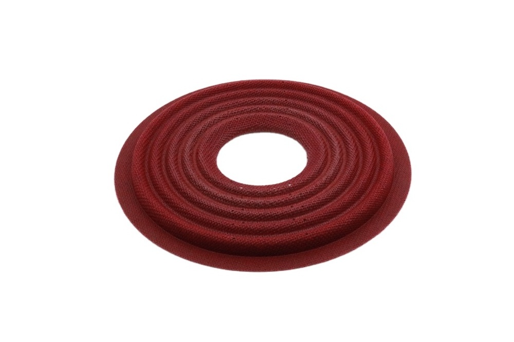 round high quality Red color subwoofer phenol treatment damper spider