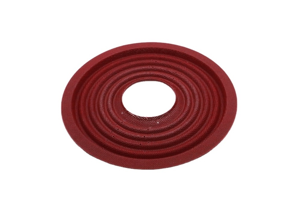 round high quality Red color subwoofer phenol treatment damper spider