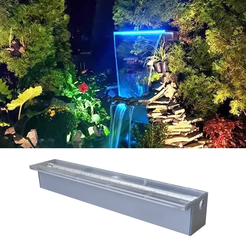 Home garden pond decoration outdoor swimming pool floating modern waterfall wall fountain factory price for sale