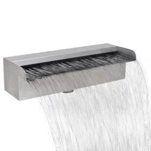 Pool Fountain Stainless Steel 304 Waterfall Spillway Garden Decorative Wall Waterfall Fountain